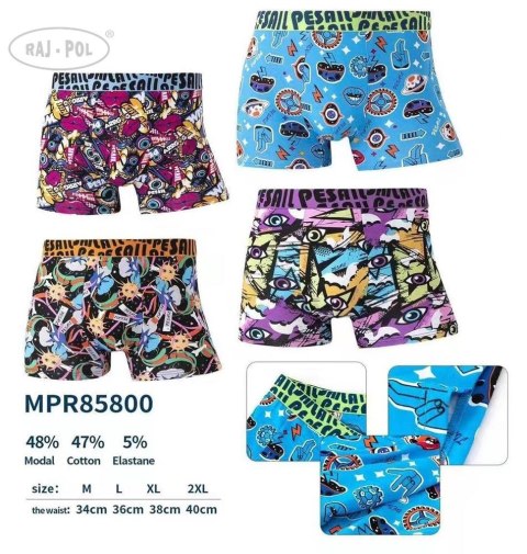 BOKSERKI MĘSKIE WZOROWANE PESAIL MPR85800 ART.721832 BOKSERKI MĘSKIE WZOROWANE PESAIL MPR85800 ART.721832