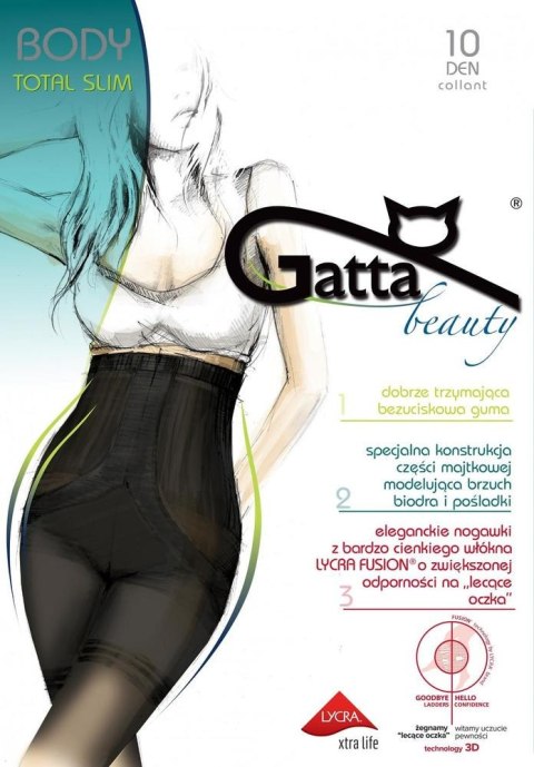 0GB.56R - RAJSTOPY BODY TOTAL SLIM 10 LYCRA FUSION, ZWIĘKSZONA ODPORNOŚĆ NA LECĄCE OCZKA 0GB.56R - RAJSTOPY BODY TOTAL SLIM 10 LYCRA FUSION, ZWIĘKSZONA ODPORNOŚĆ NA LECĄCE OCZKA