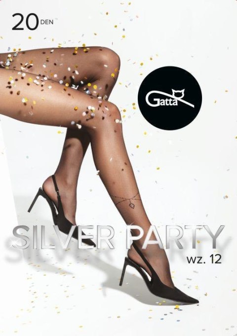 SILVER PARTY 12, 13, 14, 15 - RAJSTOPY WZORZYSTE 20 DEN - 000.11T SILVER PARTY 12, 13, 14, 15 - RAJSTOPY WZORZYSTE 20 DEN - 000.11T