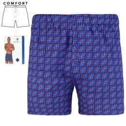 BOKSERKI MĘSKIE LUŹNE ZE WZOREM GEOMETRYCZNY PLUS SIZE MBL850-011