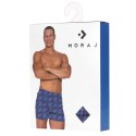 BOKSERKI MĘSKIE LUŹNE ZE WZOREM GEOMETRYCZNY PLUS SIZE MBL850-011