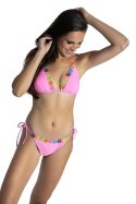 DWUCZĘŚCIOWY KOSTIUM KĄPIELOWY WIĄZANE BIKINI MIĘKKIE MISKI Z KOLOROWYMI KWIATKAMI 181