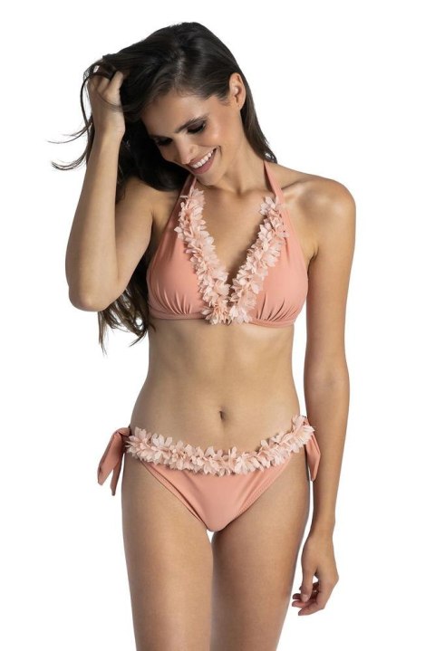 DWUCZĘŚCIOWY KOSTIUM KĄPIELOWY WIĄZANE BIKINI Z KWIATAMI 3D 184 DWUCZĘŚCIOWY KOSTIUM KĄPIELOWY WIĄZANE BIKINI Z KWIATAMI 3D 184