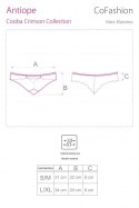 PANTY ANTIOPE CF 90390 COOBA CRIMSON COLLECTION