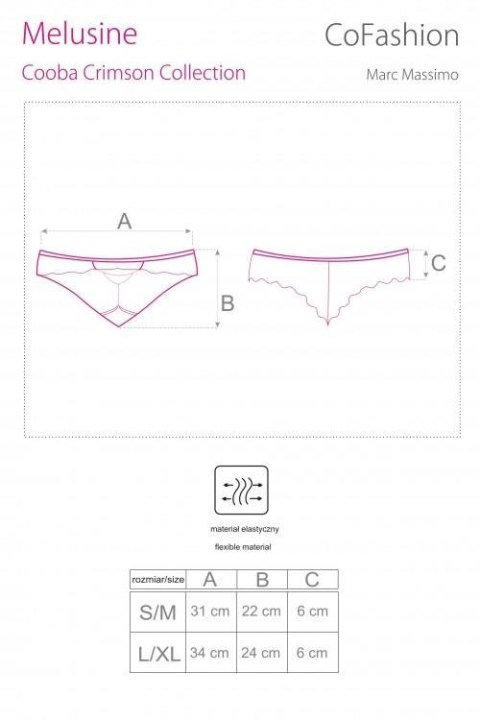 PANTY MELUSINE CF 90390 COOBA CRIMSON COLLECTION PANTY MELUSINE CF 90390 COOBA CRIMSON COLLECTION
